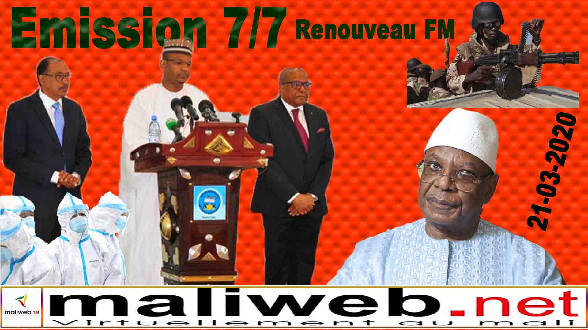 Émission 7 SUR 7 de la Radio Renouveau FM du 21 mars 2020