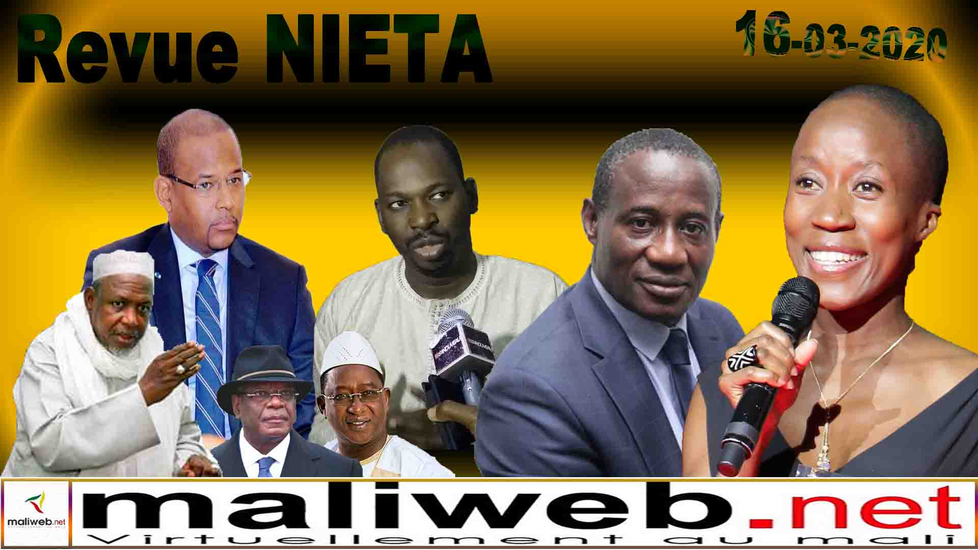 La revue de presse de la RADIO NIETA du 16 Mars 2020