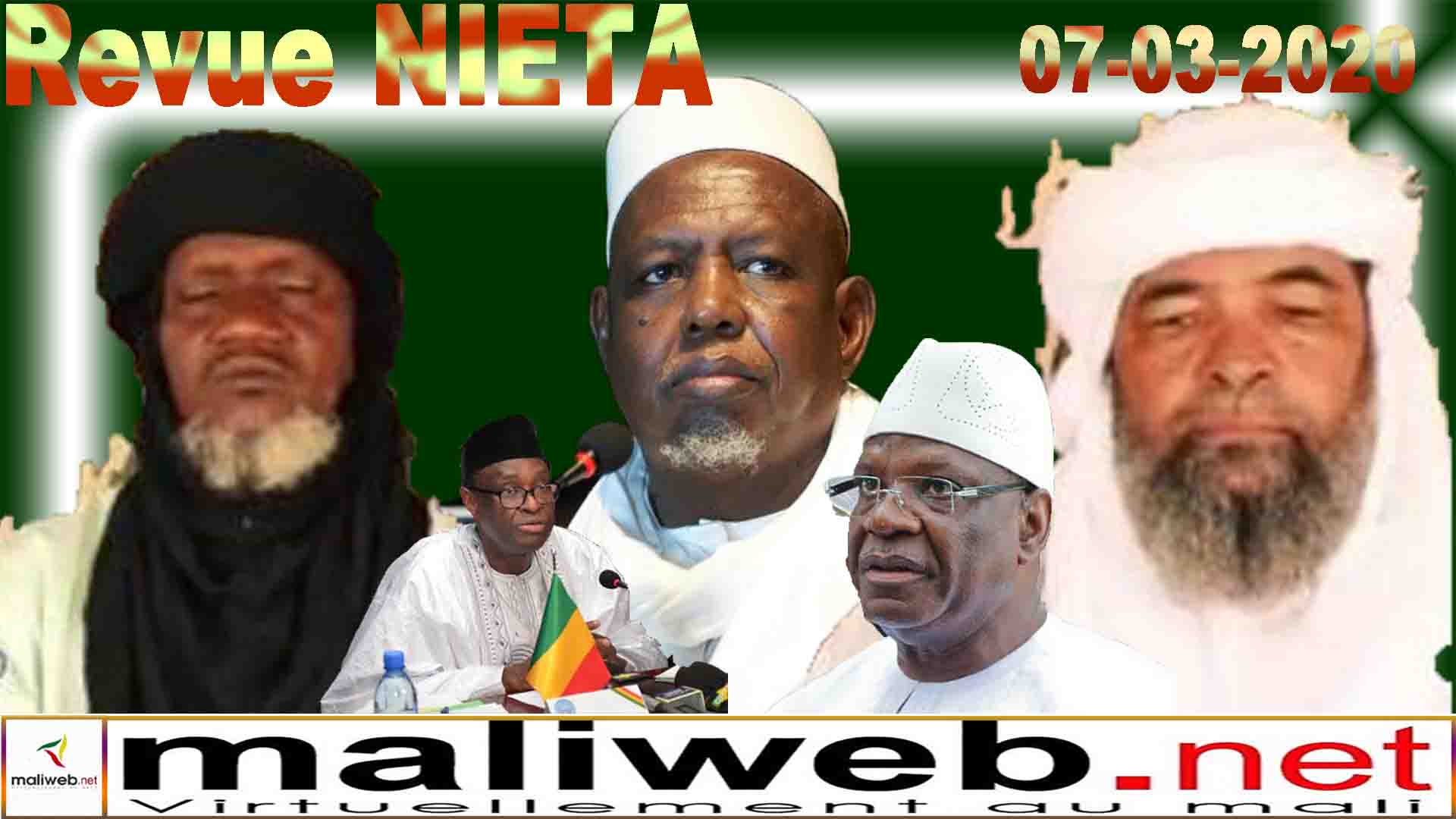 La revue de presse hebdomadaire de la Radio Nieta du 07 Mars 2020