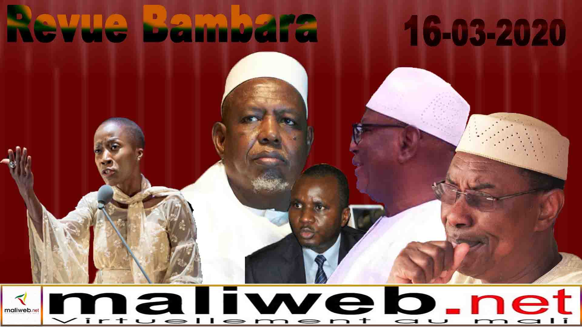 La revue de presse en Bambara du 16 Mars 2020