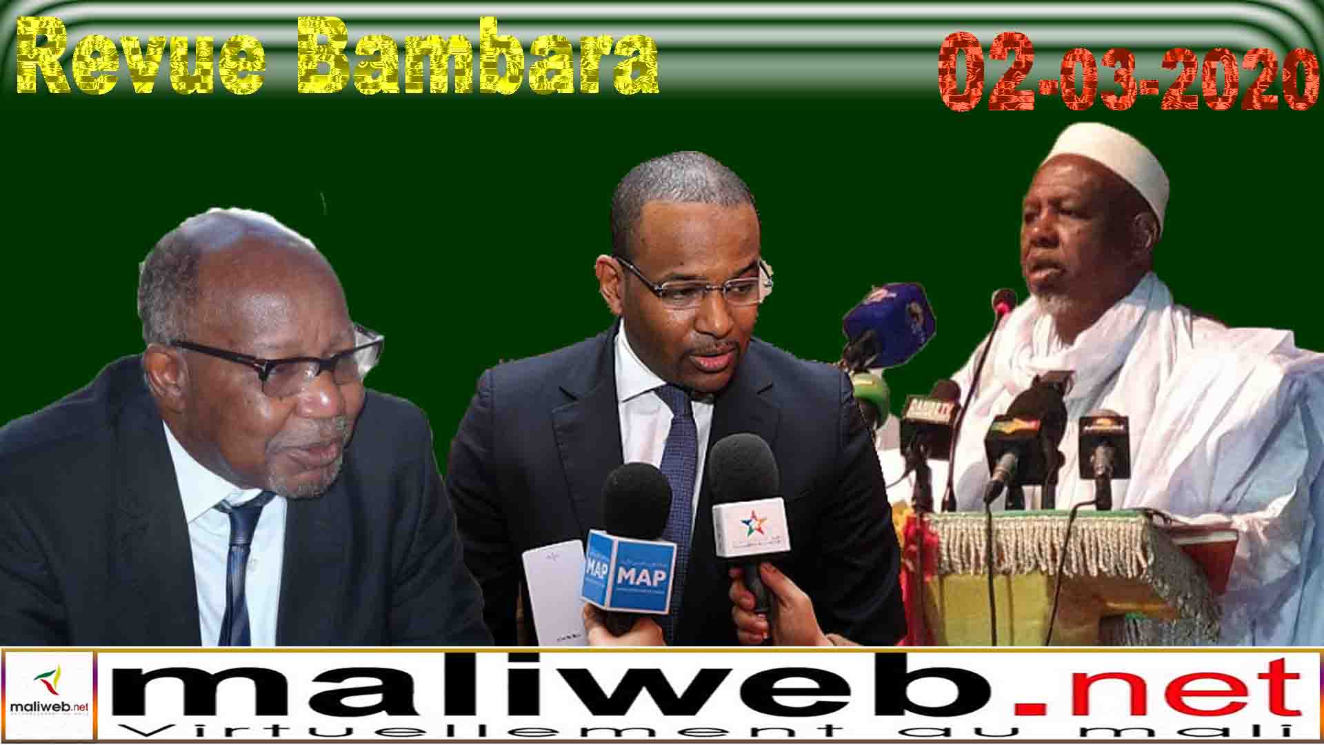 La revue de presse en Bambara du 02 Mars 2020
