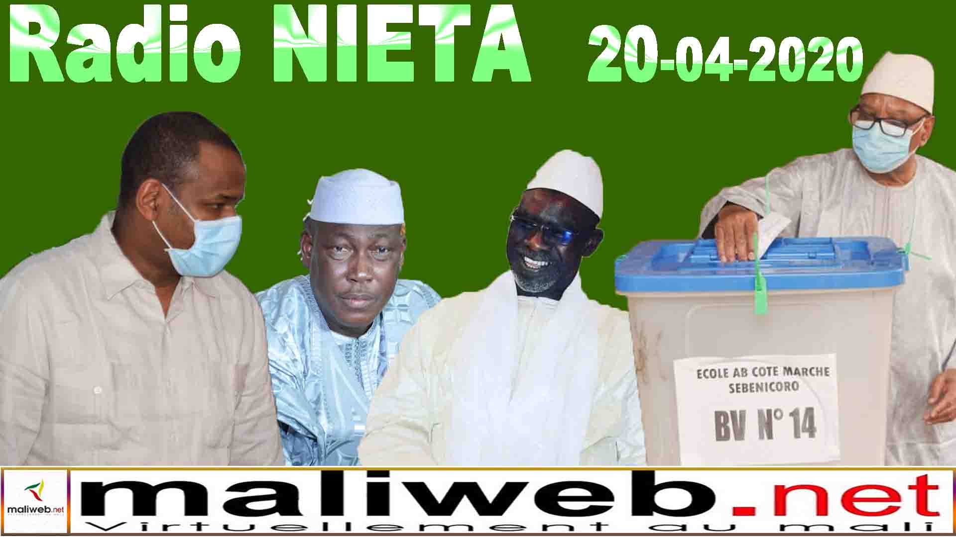 La revue de la presse de la Radio NIETA du 20 avril 2020