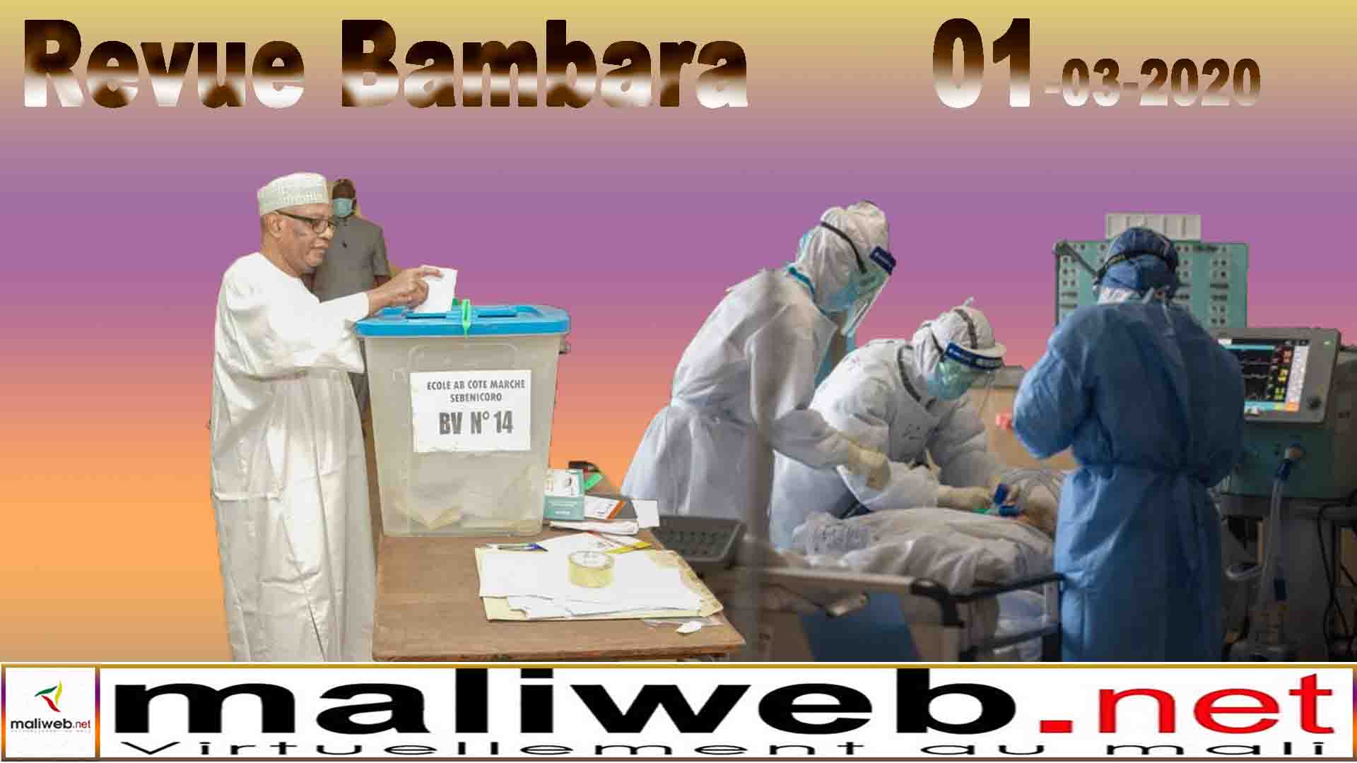 La revue de la presse en Bambara du 01 avril 2020
