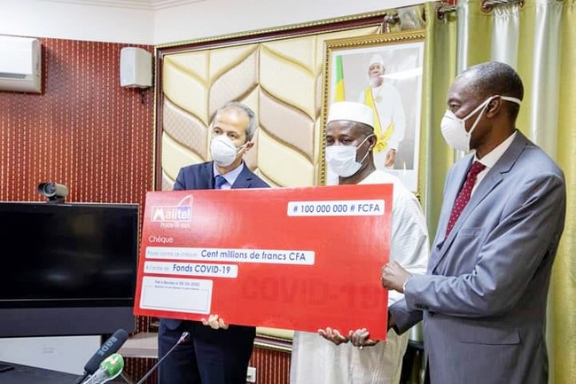 Fonds spécial de lutte contre le COVID-19 : La Sotelma-Malitel contribue à hauteur de 400 millions Fcfa