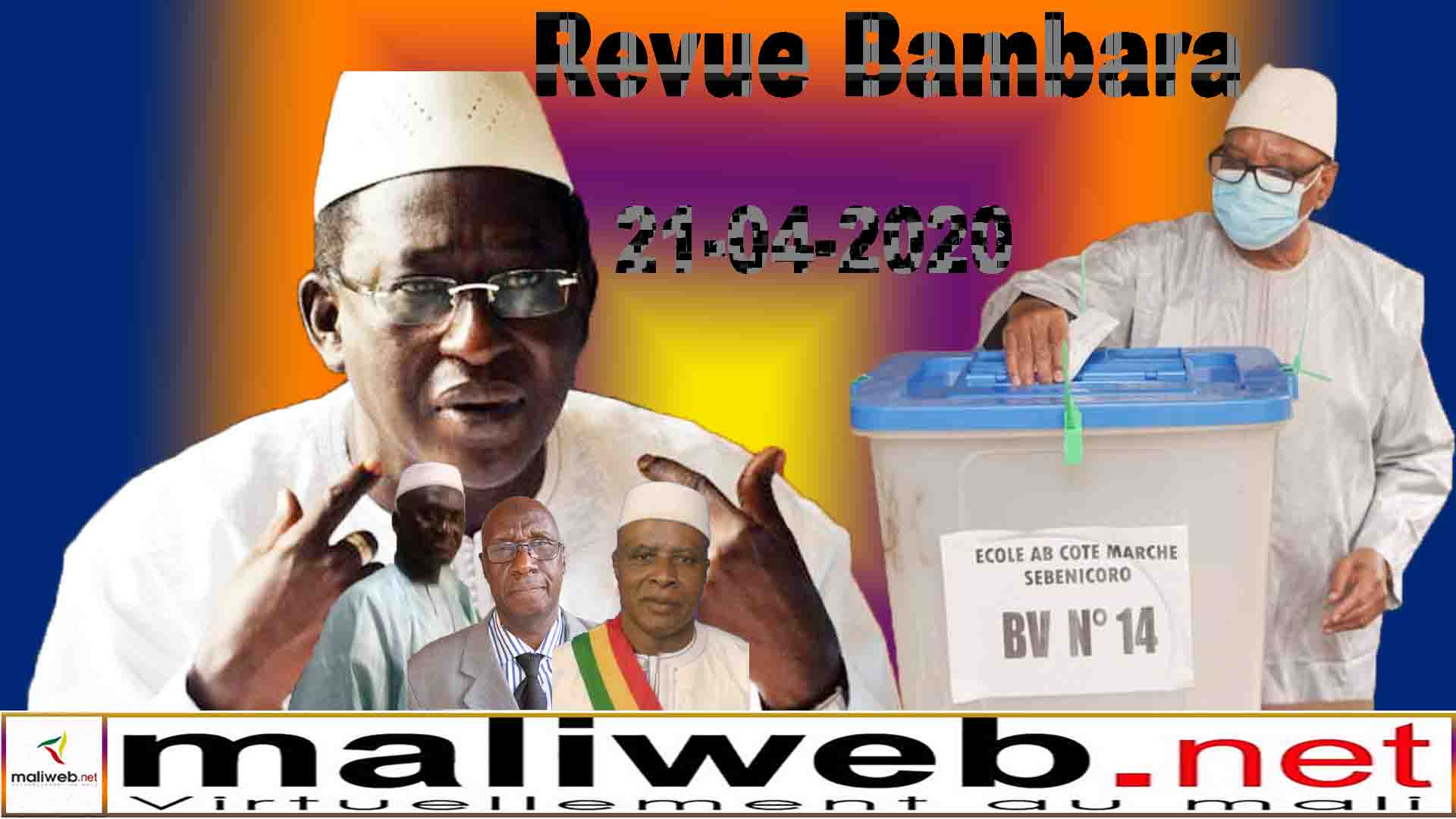 La revue de la presse en bambara du 21 avril 2020
