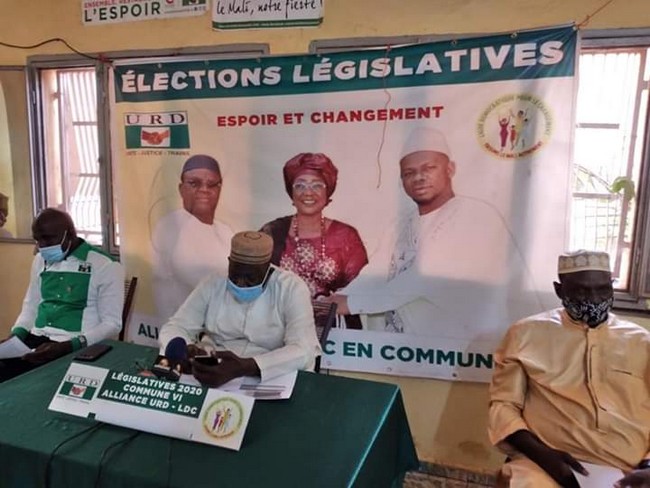 En attendant les résultats définitifs de la Cour constitutionnelle  La liste URD-LDC rend hommage à la population de la commune VI du district de Bamako