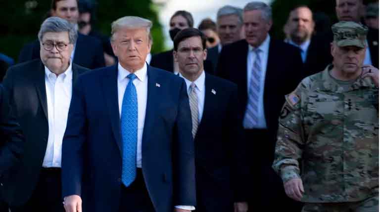 L'armée américaine en désaccord avec Trump sur son rôle face aux manifestants