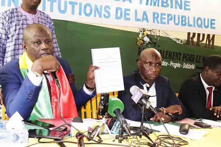 Crise politique: la Section 5 RPM dénonce une cabale contre Moussa Timbiné