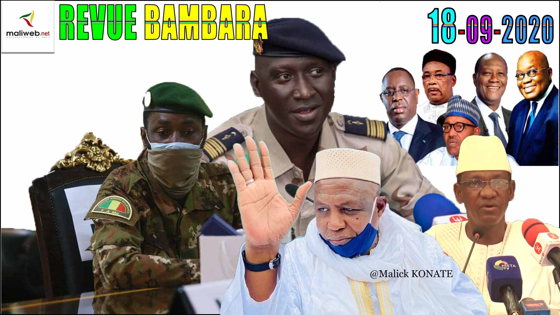 La revue de presse en Bambara du 18 Septembre 2020
