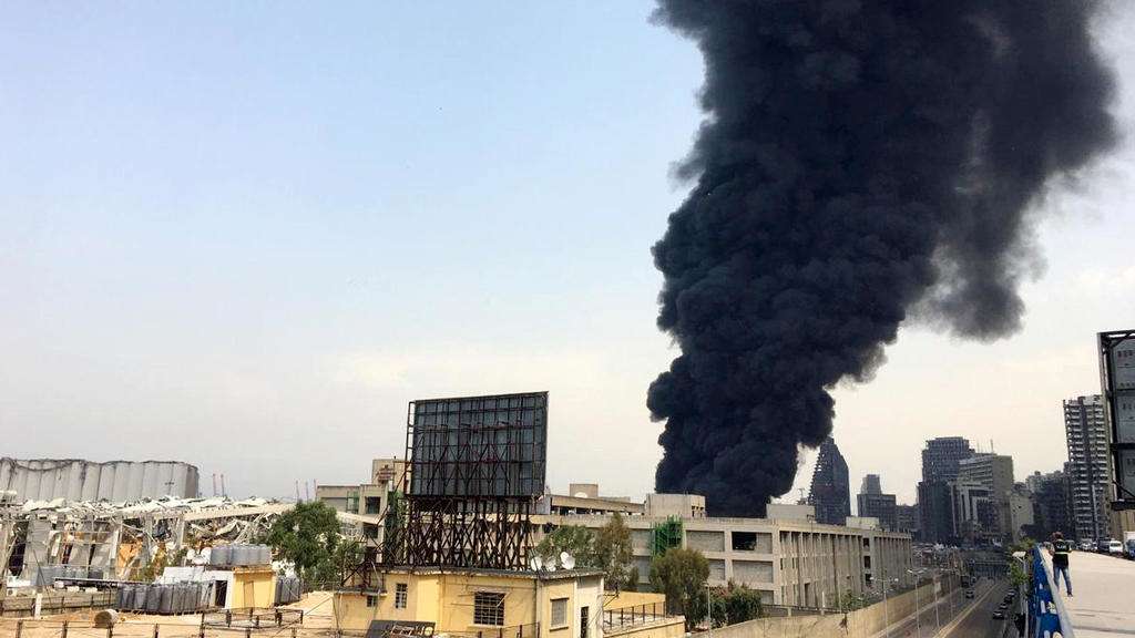 Port de Beyrouth : un gigantesque incendie quelques semaines après l'explosion