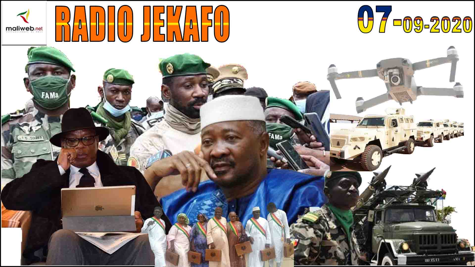 La revue de la presse de la Radio JEKAFO du 07 SEPTEMBRE 2020