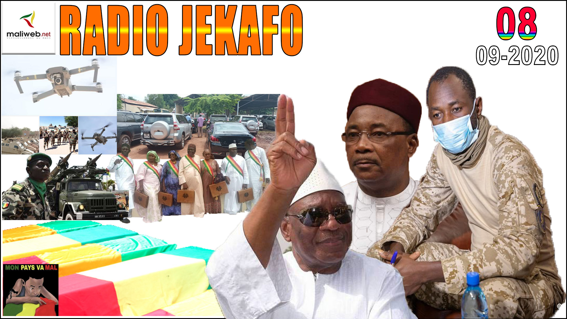 La revue de la presse de la Radio JEKAFO du 08 SEPTEMBRE 2020