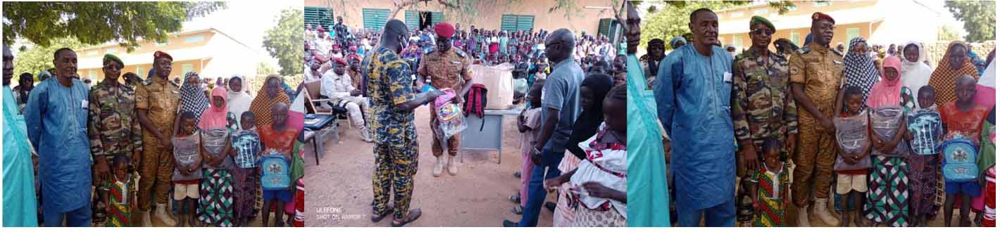 Opération SAMA : la Force Conjointe du G5 Sahel distribue 400 kits scolaires à l’approche de la rentrée scolaire