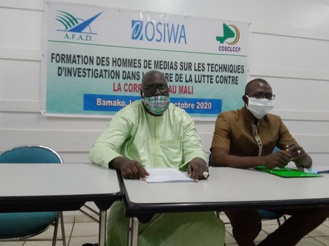 Lutte contre la corruption au Mali : l’OSIWA et l’AFAD invitent les journalistes dans le combat à travers des techniques d’investigation