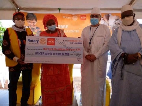 Journée mondiale contre la poliomyélite : La Fondation du Rotary International contribue avec plus d’un milliard de Francs aux côtés de l'OMS et l’UNICEF