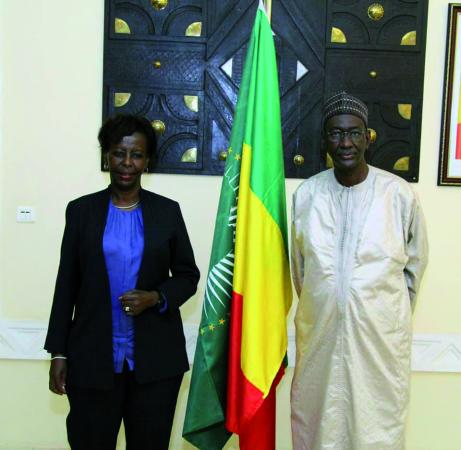 La secrétaire générale de l’OIF, Mme Louise Mushikiwabo, en visite au Mali