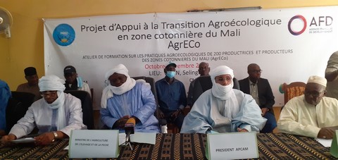 Transition agro écologique :   Projet d’appui en zone cotonnière du Mali