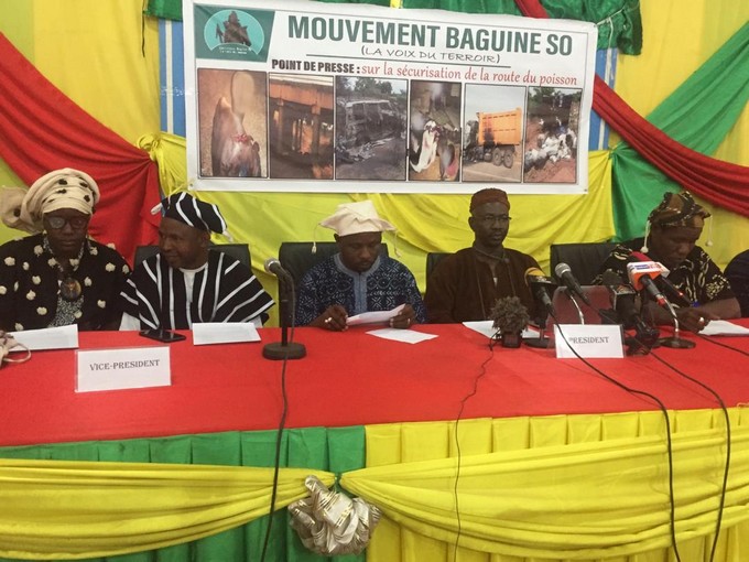 Pays dogon :  Le Mouvement BAGUINE SÔ réclame la sécurisation de la route de poisson