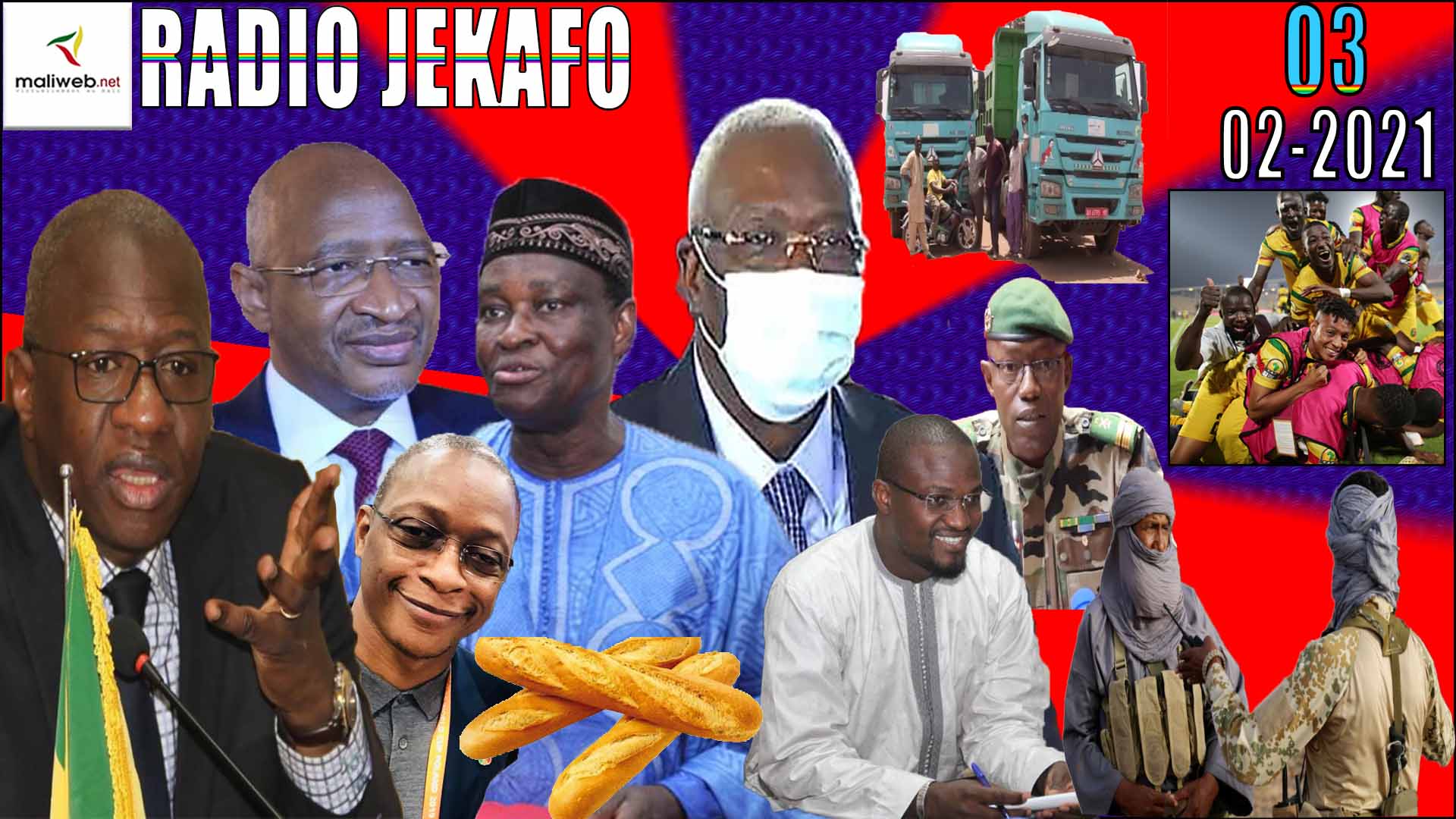 La Revue de Presse de la Radio JEKAFO du 03 février 2021
