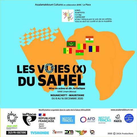 Musique les Voies du Sahel : Les artistes maliens Tal B, Hawa Maiga et le Bite marker Benaflow rejoignent  la Star Mauritanienne du Rap Monza pour le dialogue et brassage culturel dans l’espace du G5 Sahel.