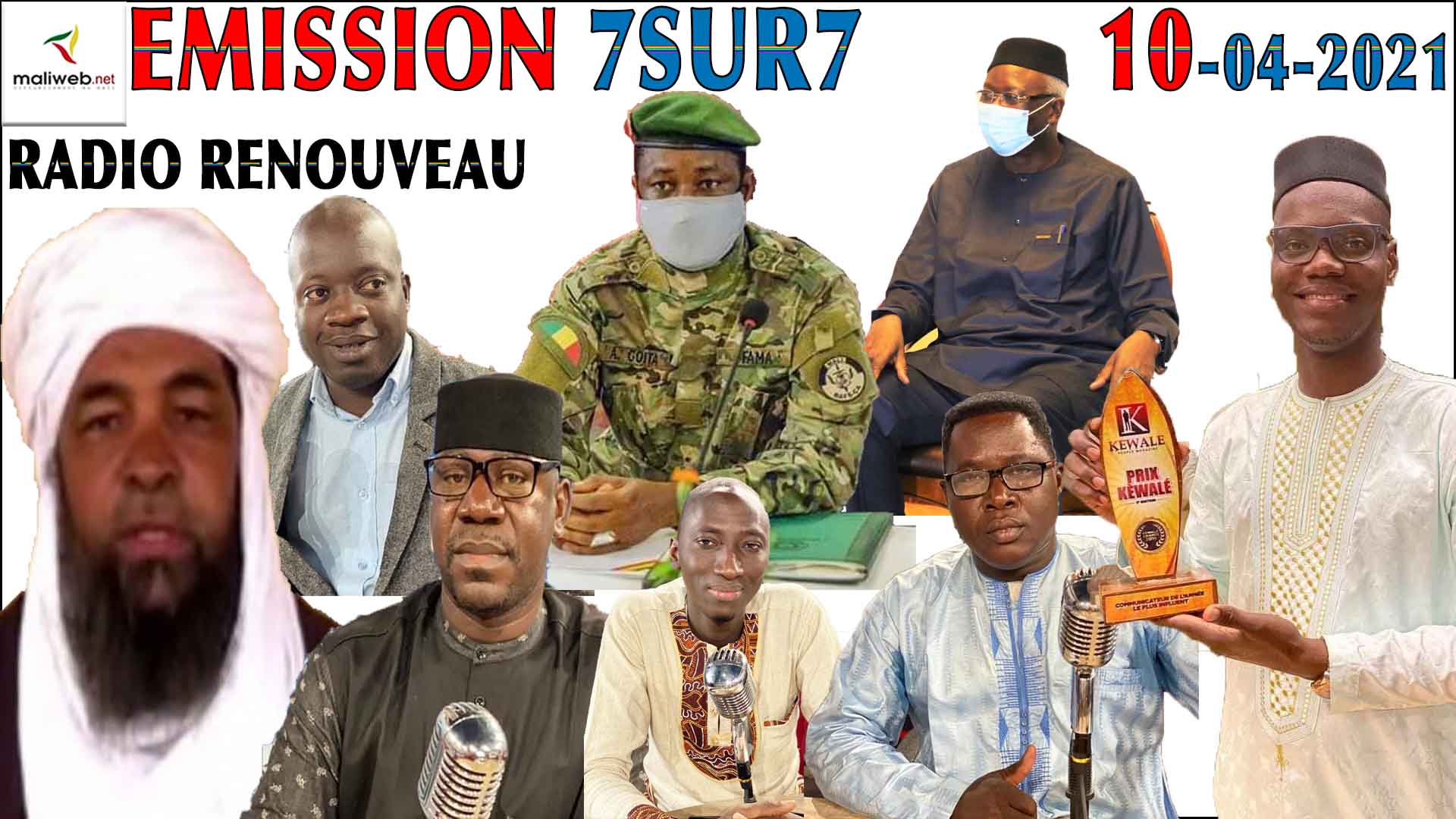 Emission 7SUR7 de la Radio Renouveau FM du 10 avril 2021