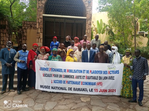 Société Civile : La CAD/Mali organise une journée d’échanges, de mobilisation et de plaidoyer politique menée par les acteurs sociaux pour un commerce juste et équitable en lien avec l’APE