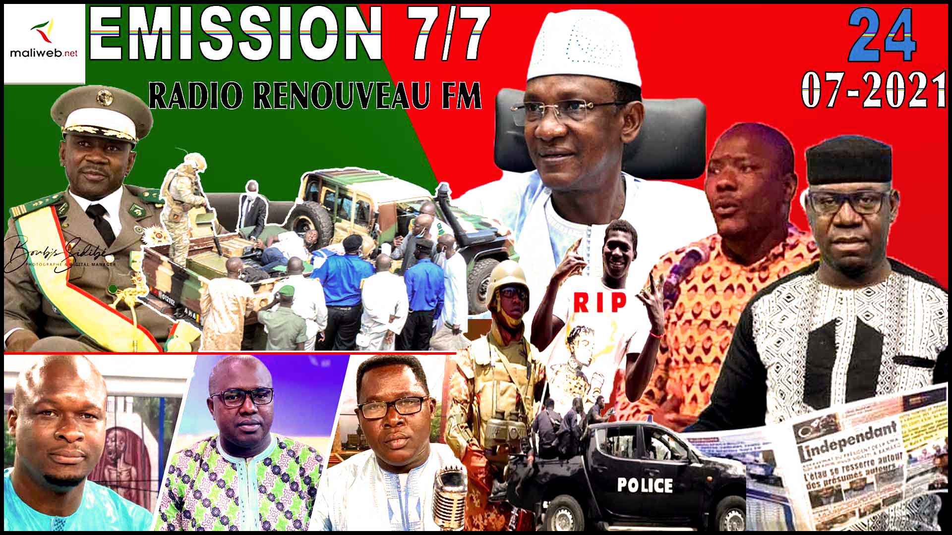 Emission 7SUR7 de la Radio Renouveau FM du 24 Juillet 2021