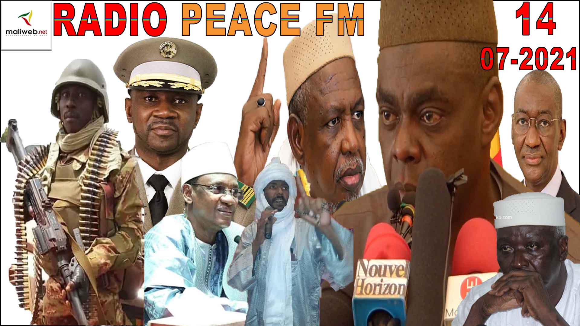 La Revue de Presse de la RADIO PEACE FM du 14 Juillet 2021