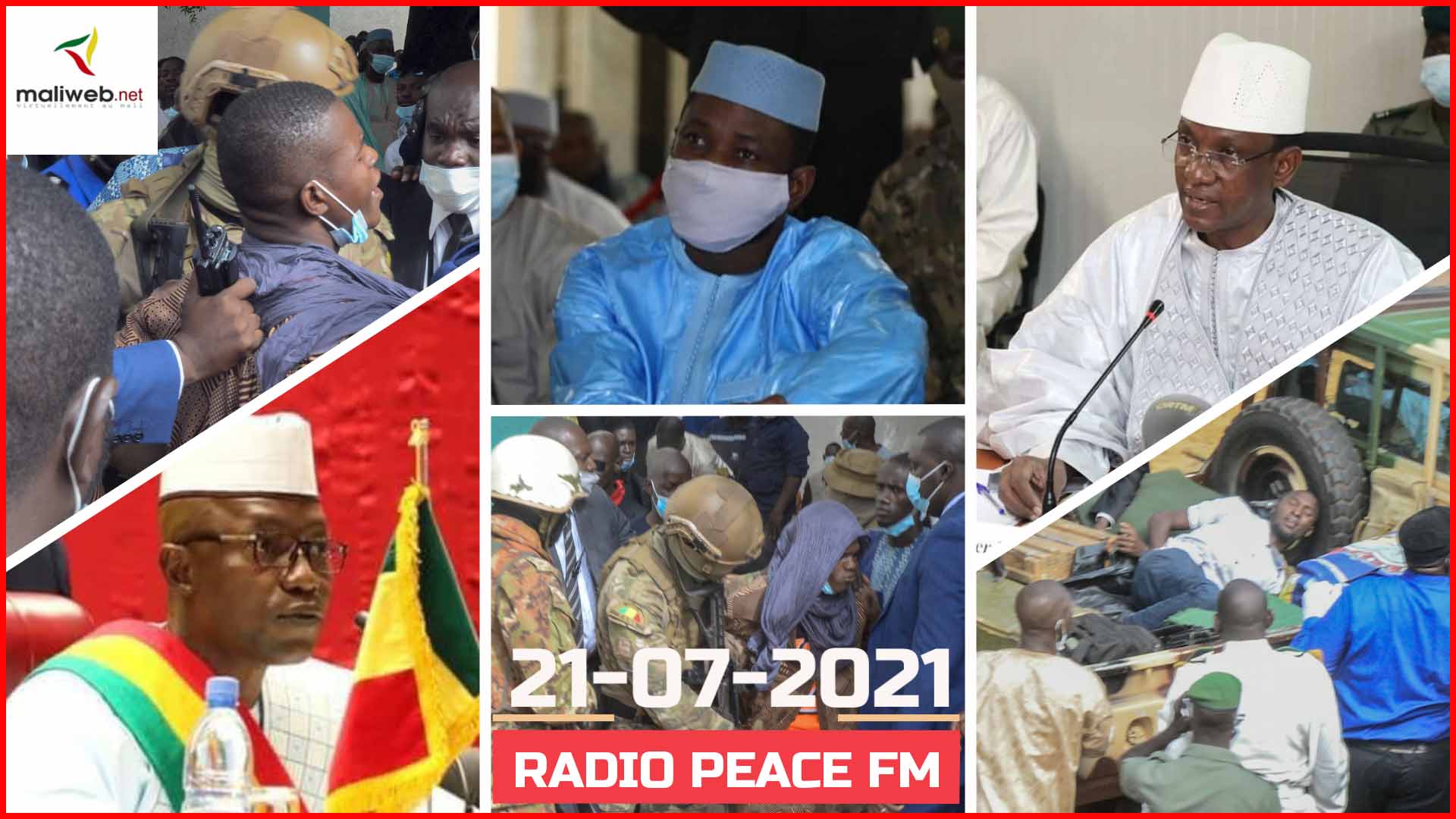 La Revue de Presse de la RADIO PEACE FM du 21 Juillet 2021