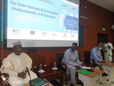 Fin des travaux des États généraux de la formation professionnelle et de l’insertion au Mali  Une vingtaine de recommandation pour refonder le secteur pour plus de qualité, d’efficience et de responsabilisation des acteurs.