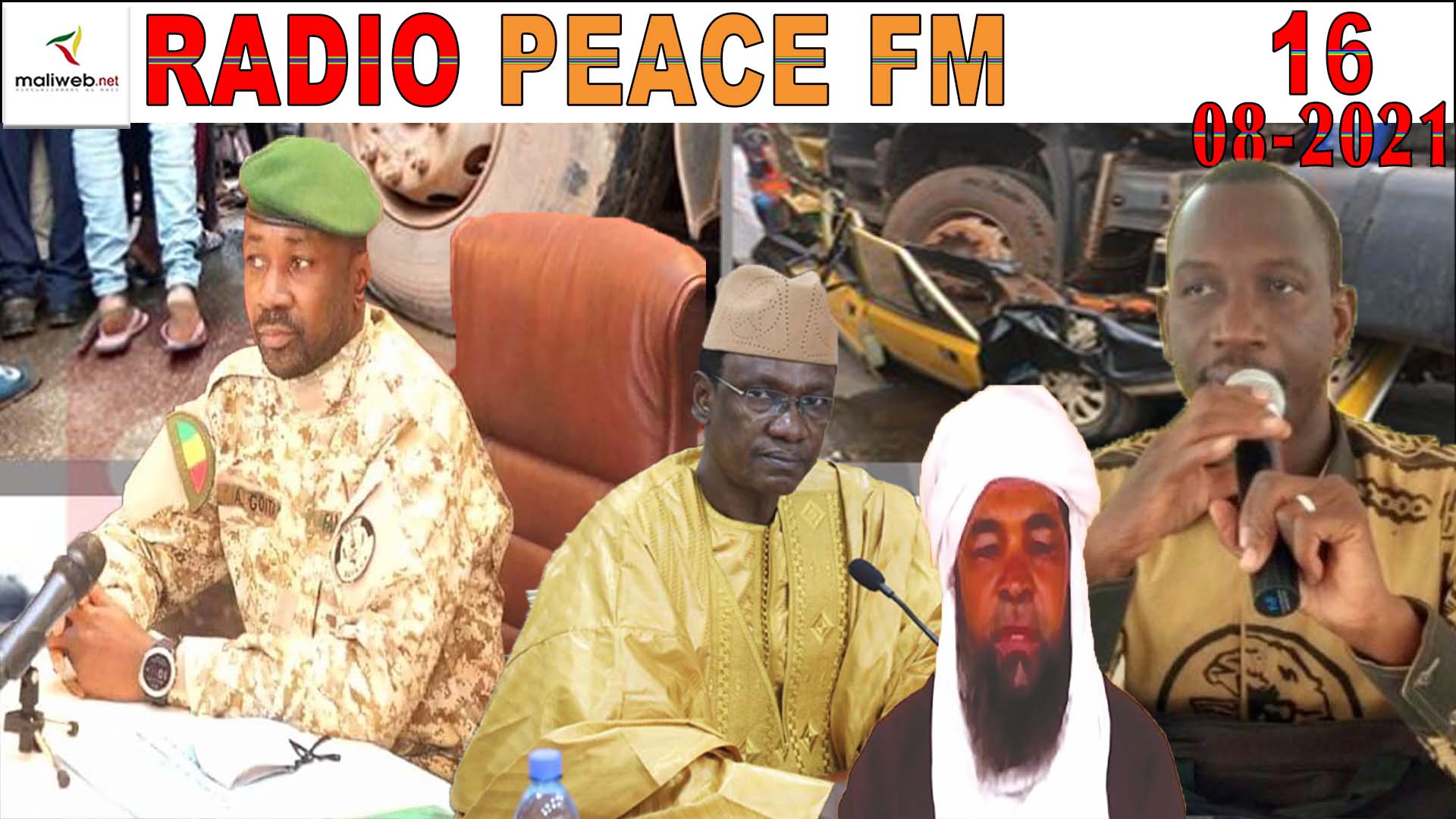 La Revue de Presse de la RADIO PEACE FM du 16 Août 2021