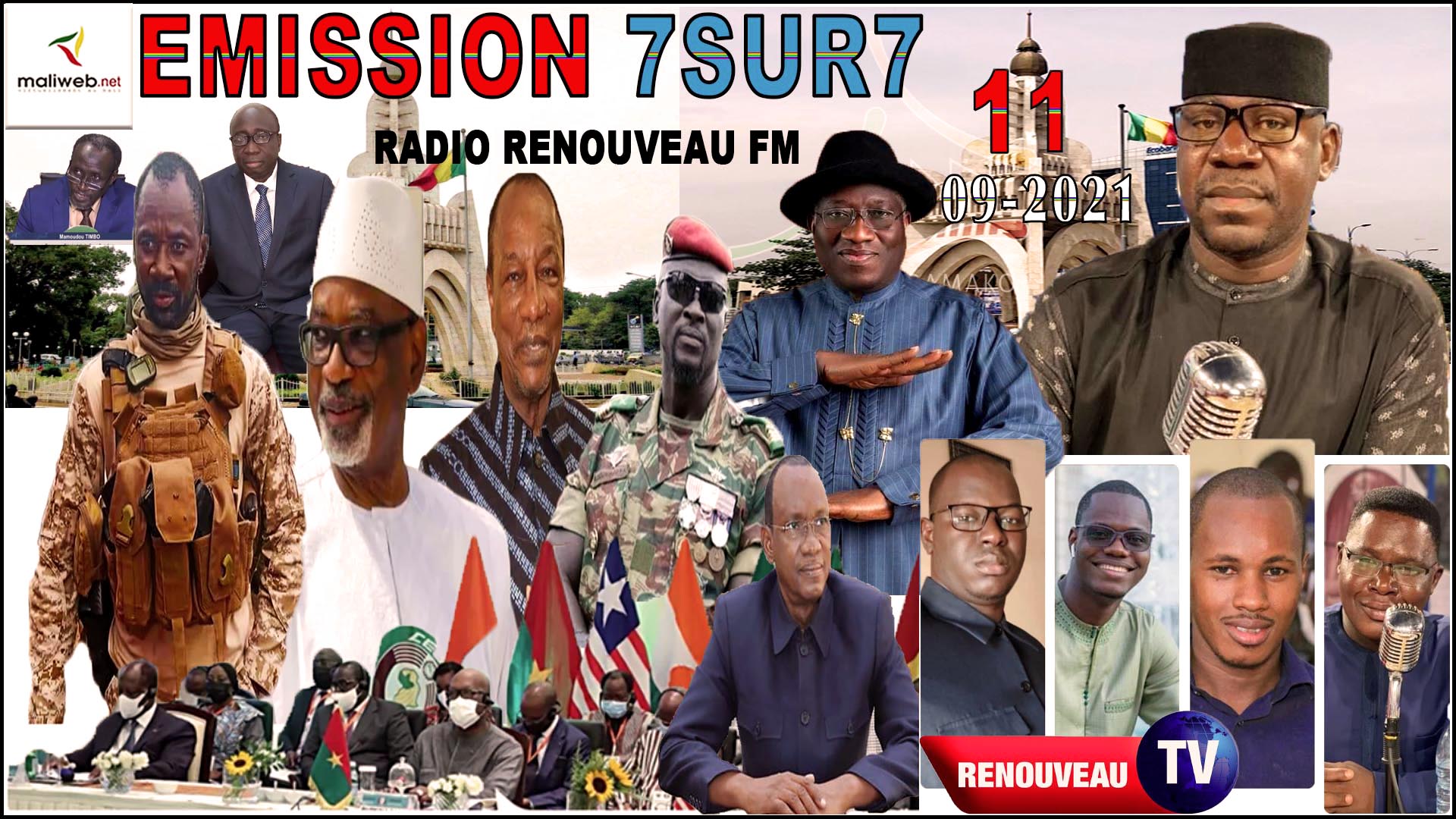 Emission 7SUR7 de la RADIO RENOUVEAU FM du 11 septembre 2021