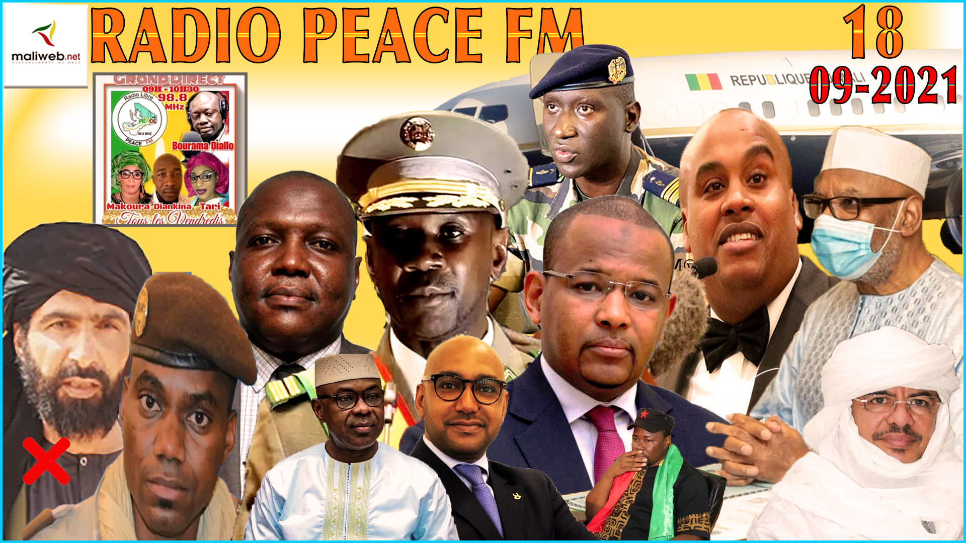 La Revue de Presse de la RADIO PEACE FM du 18 SEPTEMBRE 2021
