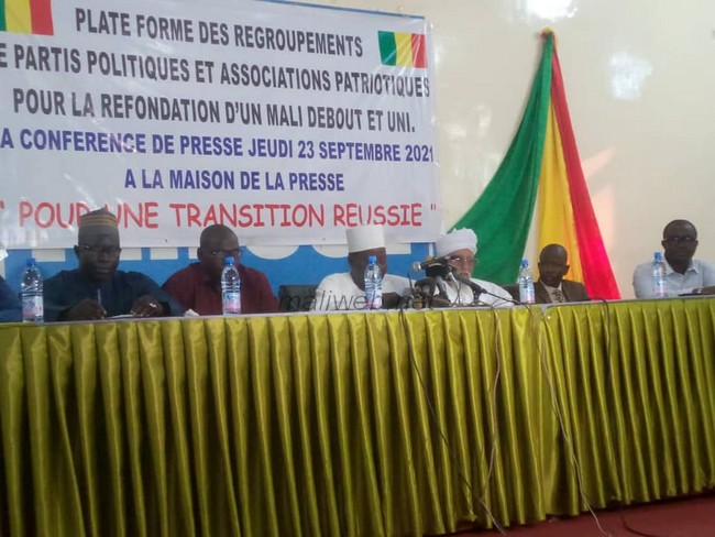 Assises Nationales de la Refondation :  Une plateforme 70 de partis politiques et associations  adhère au processus