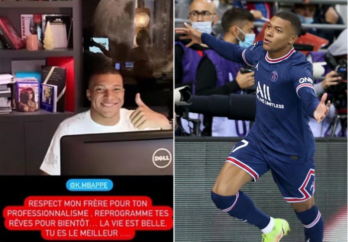Mbappé fait un clin d'œil au Real sur Instagram, avant de supprimer sa story: “Reprogramme tes rêves pour bientôt”
