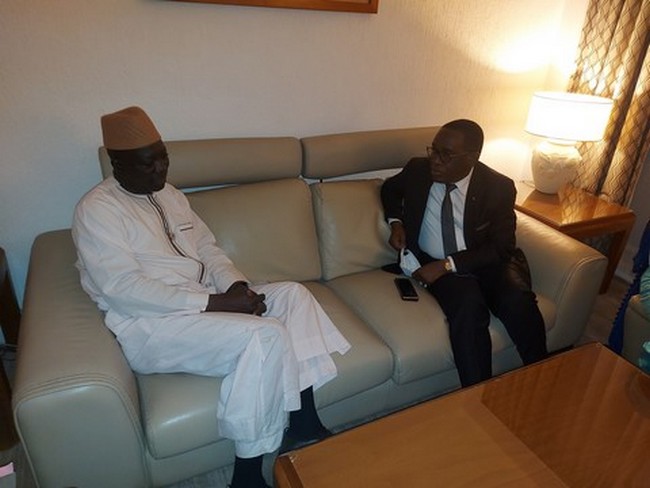 CESC à l’AG de l’AICESIS d ’Abidjan :  M.Yacouba KATILE reçoit le Président du CES  CE de la Cote d’Ivoire et le Secrétaire général de L’UCESA
