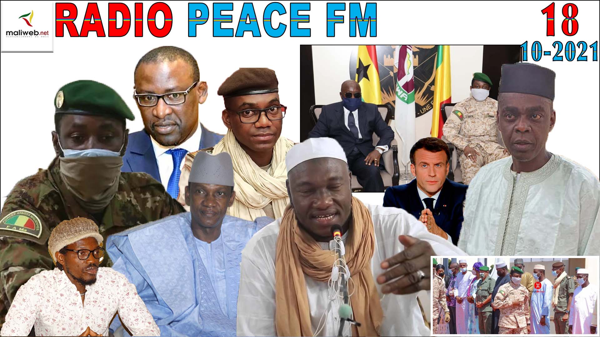 La Revue de Presse de la RADIO PEACE FM du 18 OCTOBRE 2021