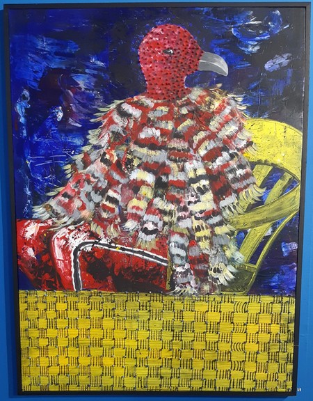 Découvrez l’œuvre « Homme oiseau »  de l’artiste plasticien malien Ibrahim Ballo à l’institut français de Bamako