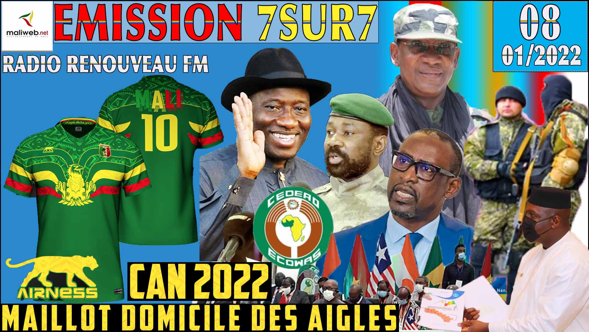 Emission 7SUR7 de la RADIO RENOUVEAU FM du 08 Janvier 2022