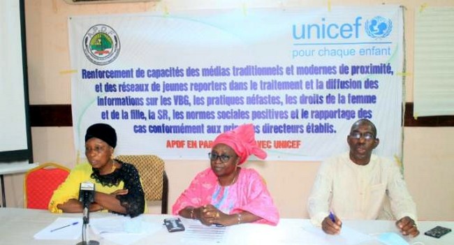 Pour mettre fin a la violence basée sur le genre : L'Apdf jette son dévolu sur les hommes de médias et les communicateurs traditionnels