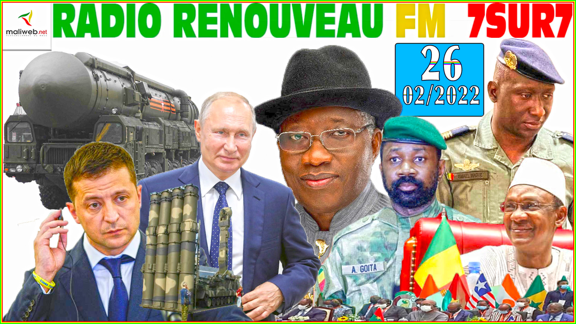 Emission 7SUR7 de la RADIO RENOUVEAU FM du 26 Février 2022