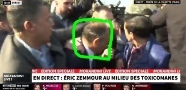 Éric Zemmour victime d’un jet de bouteille alors qu’il accusait les Sénégalais d’être des délinquants à expulser de la France (Vidéo)