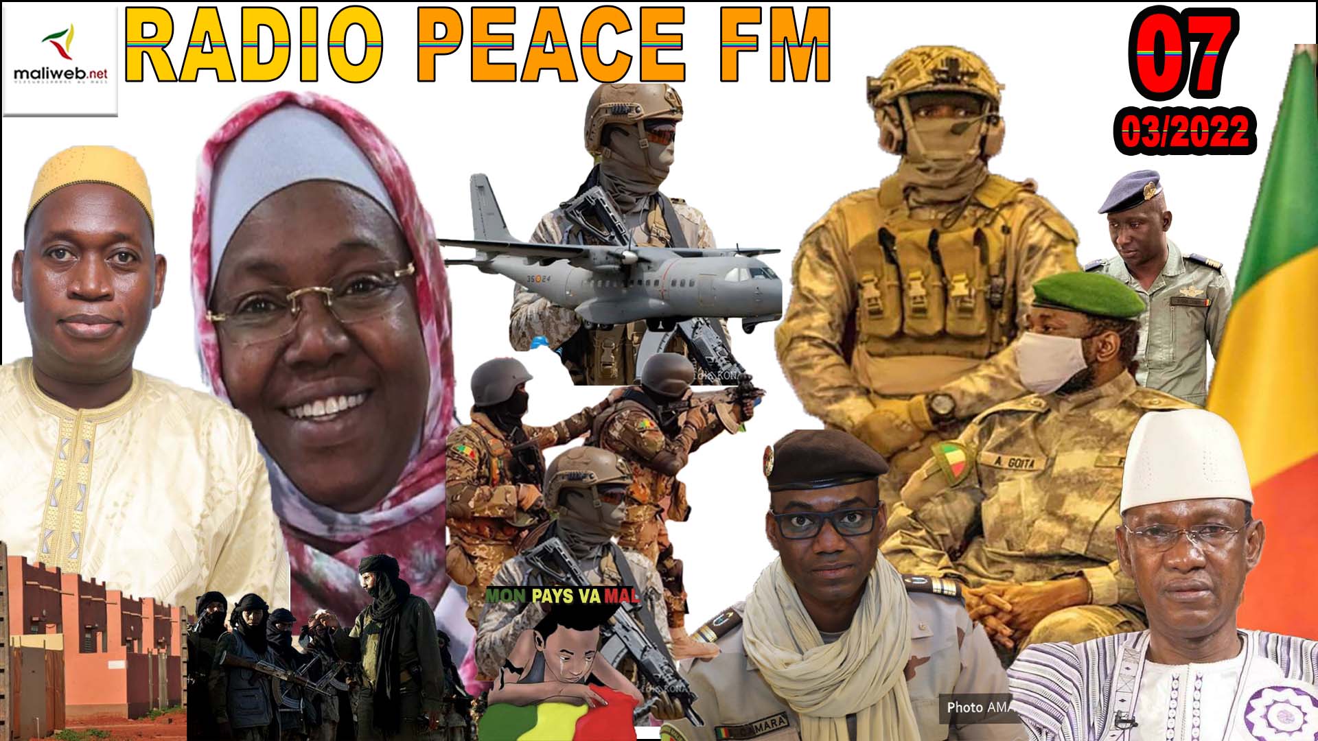 La Revue de Presse de la RADIO PEACE FM du 07 MARS 2022