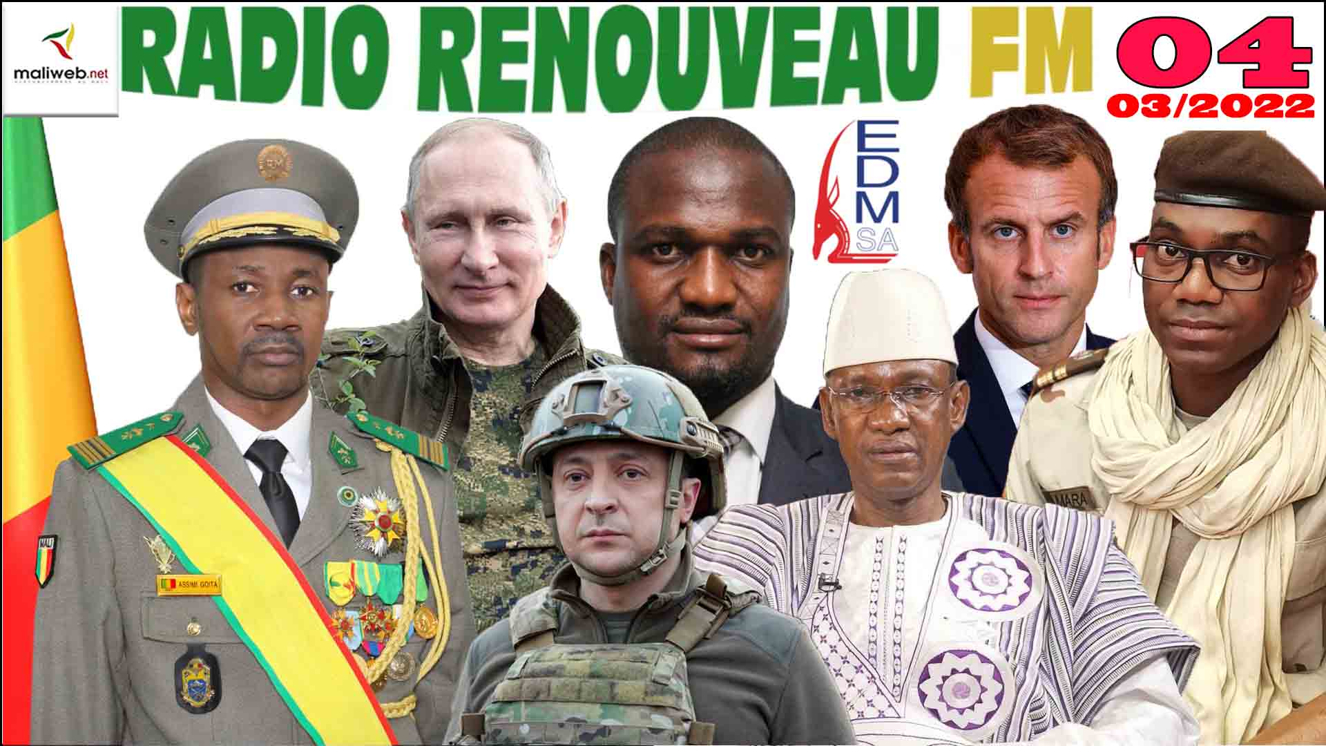 La Revue de Presse de la RADIO RENOUVEAU FM du 04 MARS 2022