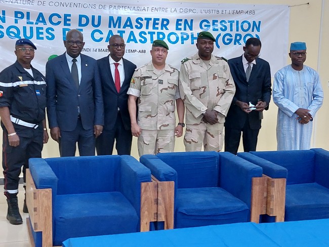 Mali : ouverture d’un programme de Master en Gestion des Risques de Catastrophes