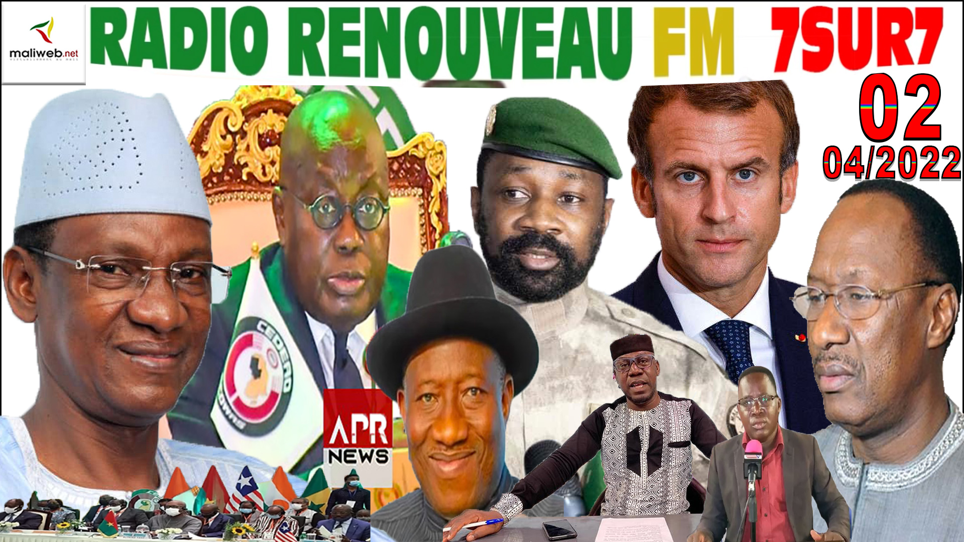Emission 7SUR7 de la RADIO RENOUVEAU FM du 02 AVRIL 2022