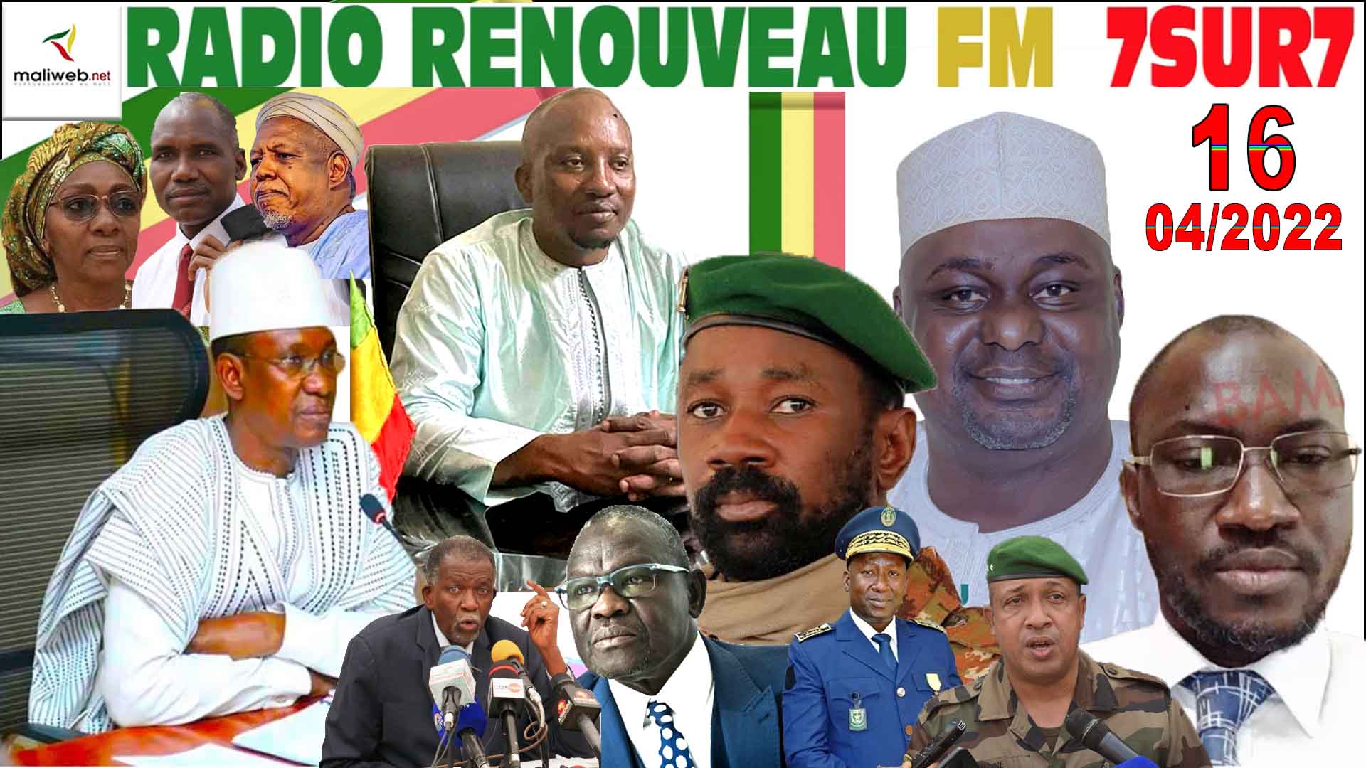 Emission 7SUR7 de la RADIO RENOUVEAU FM du 16 AVRIL 2022