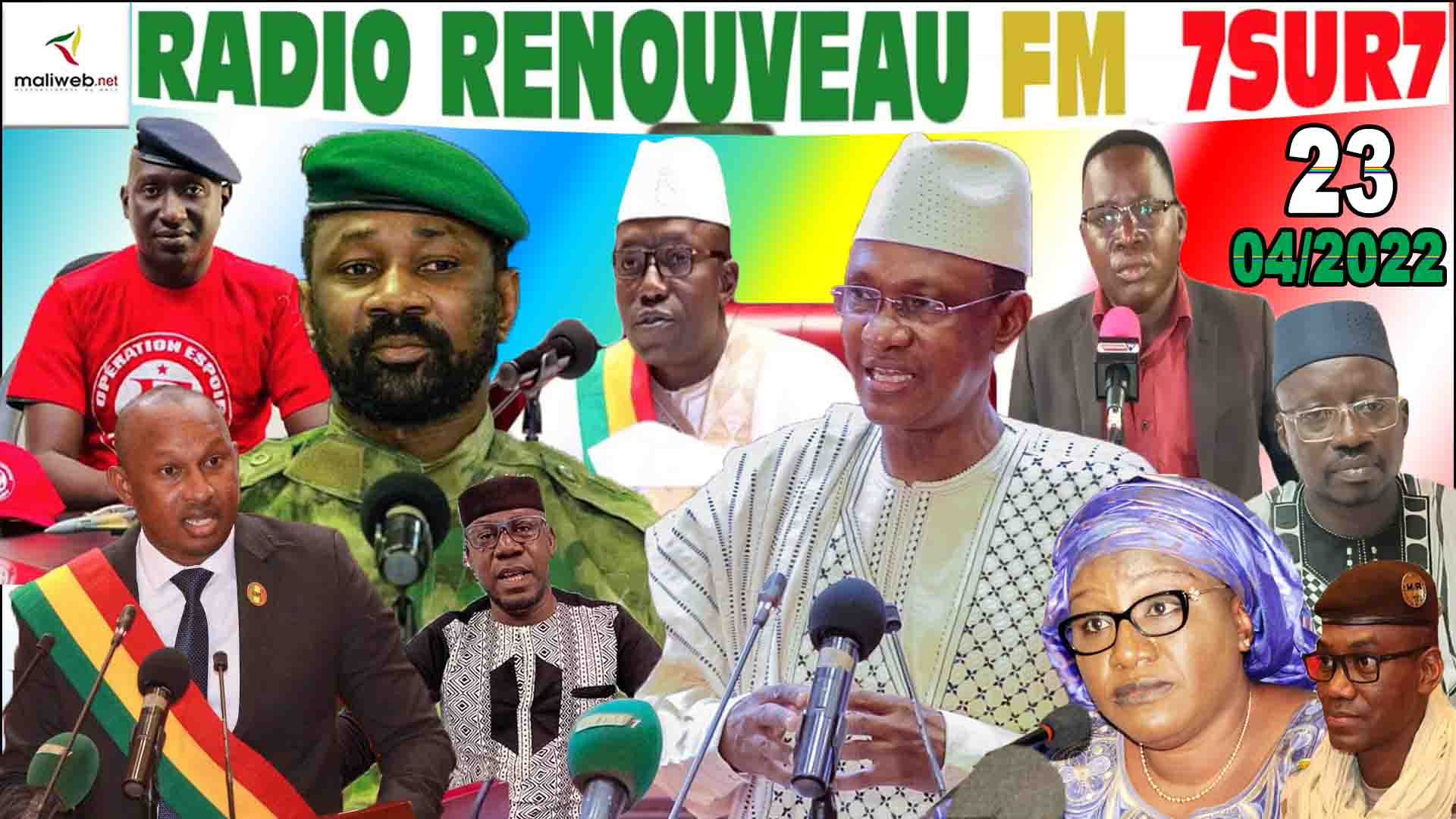 Emission 7SUR7 de la RADIO RENOUVEAU FM du 23 AVRIL 2022
