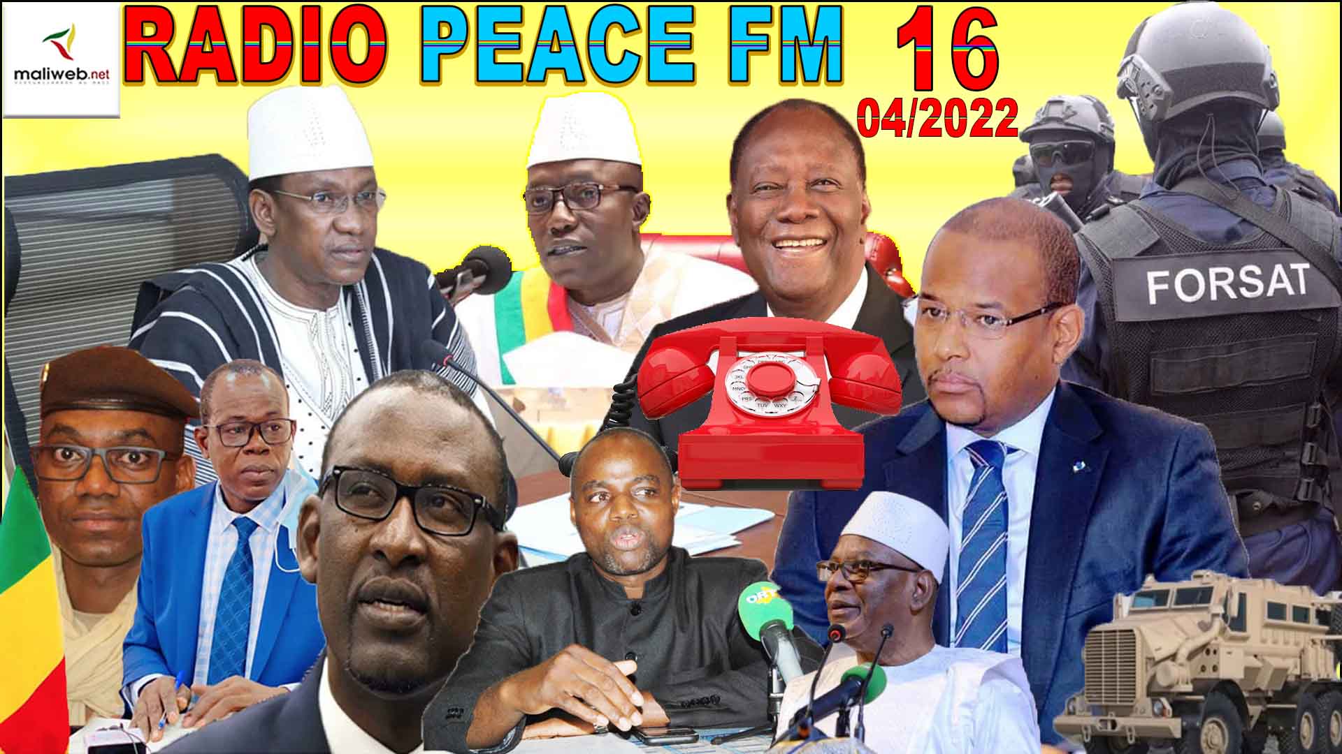 La Revue de Presse de la RADIO PEACE FM du 16 AVRIL 2022