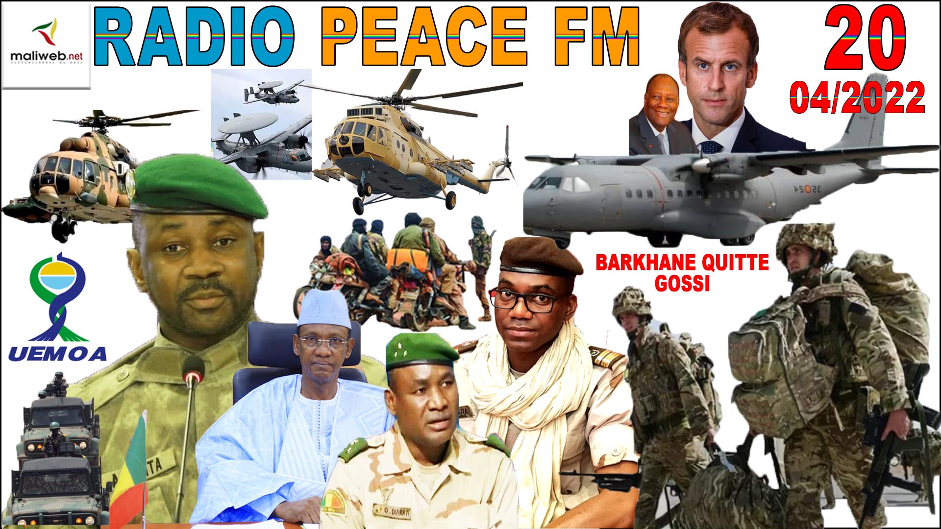 La Revue de Presse de la RADIO PEACE FM du 20 AVRIL 2022